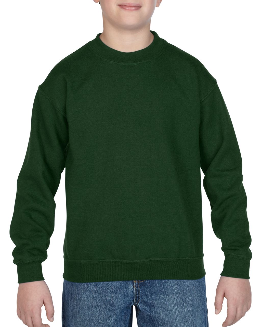 Gildan Heavy Blend™ Youth Crewneck Sweatshirt mikina - Gildan Heavy Blend™ Youth Crewneck Sweatshirt mikina - Forest Green