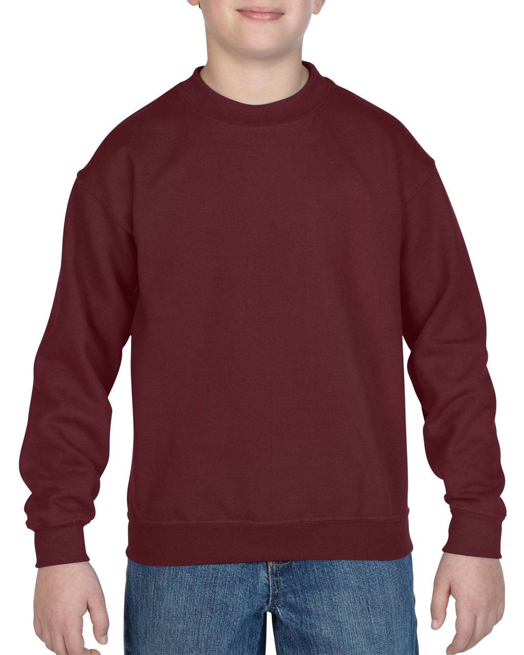 Gildan Heavy Blend™ Youth Crewneck Sweatshirt mikina - červená
