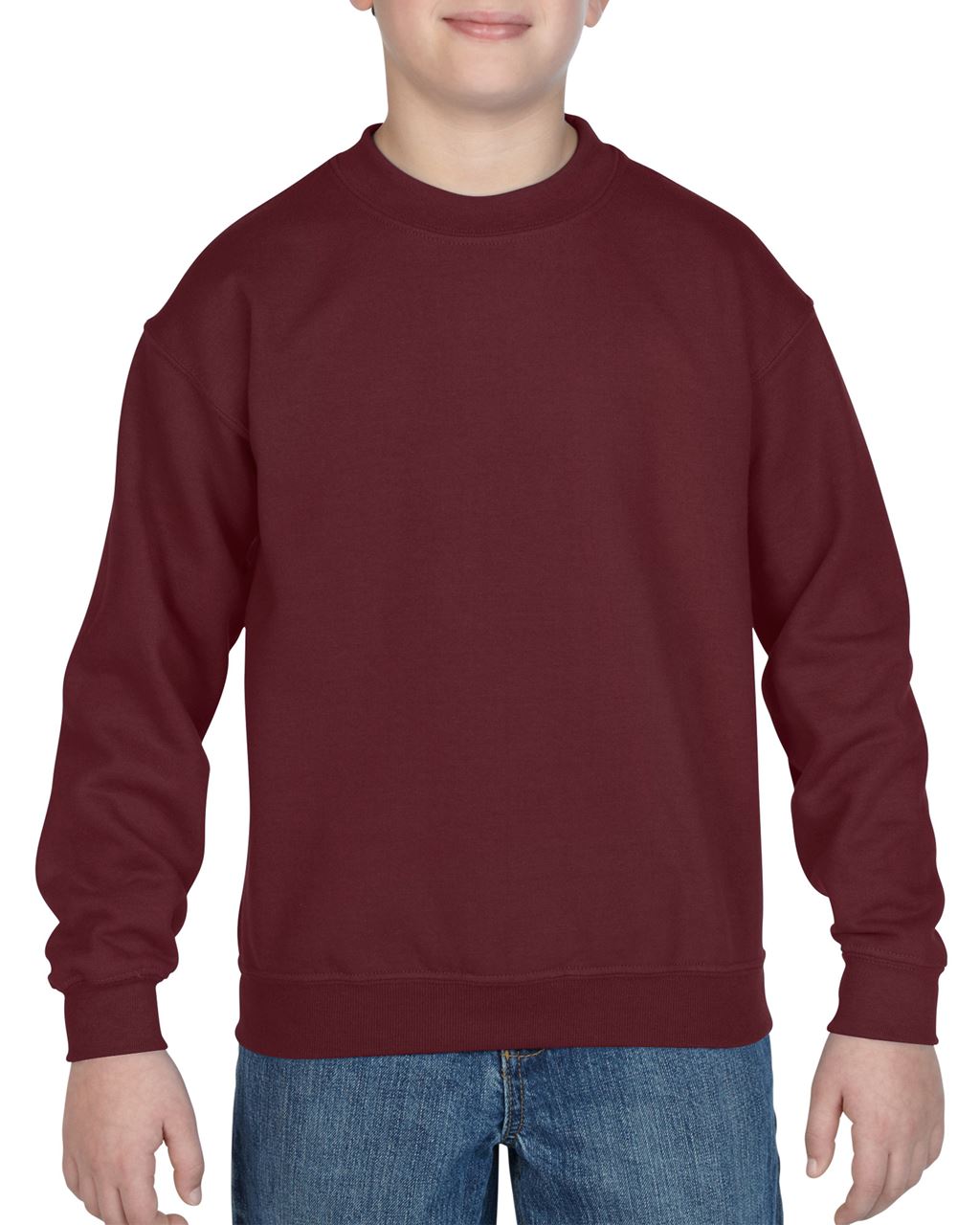 Gildan Heavy Blend™ Youth Crewneck Sweatshirt mikina - Gildan Heavy Blend™ Youth Crewneck Sweatshirt mikina - Maroon