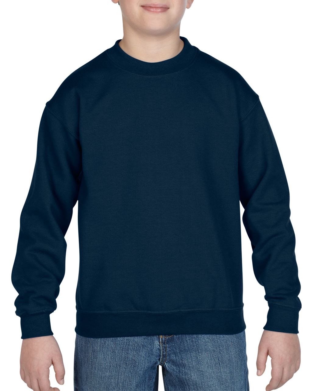 Gildan Heavy Blend™ Youth Crewneck Sweatshirt mikina - modrá