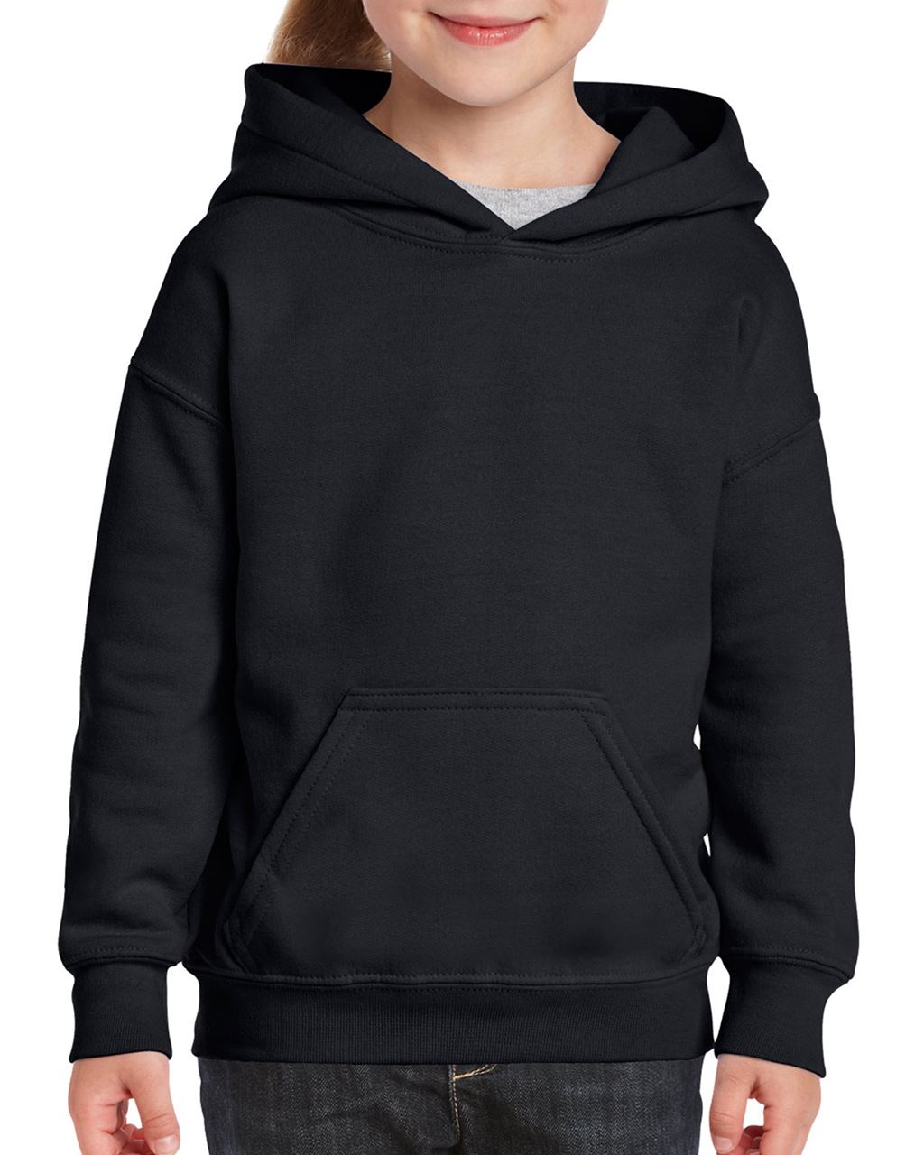 Gildan Heavy Blend™ Youth Hooded Sweatshirt mikina - Gildan Heavy Blend™ Youth Hooded Sweatshirt mikina - Black