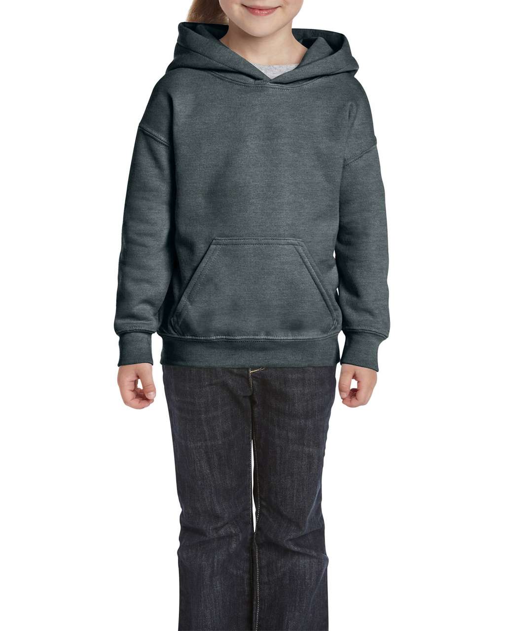 Gildan Heavy Blend™ Youth Hooded Sweatshirt - Gildan Heavy Blend™ Youth Hooded Sweatshirt - Dark Heather