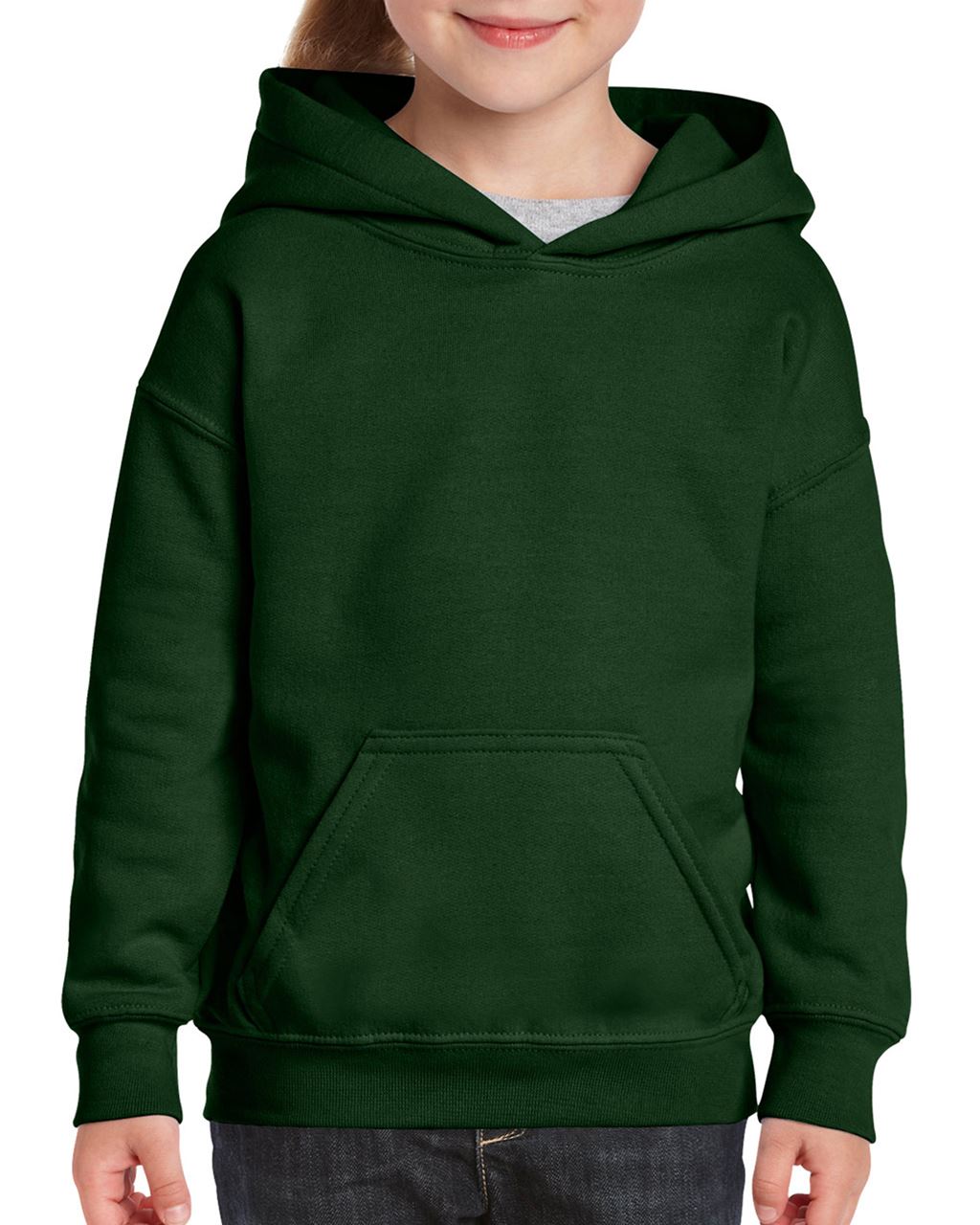 Gildan Heavy Blend™ Youth Hooded Sweatshirt mikina - zelená
