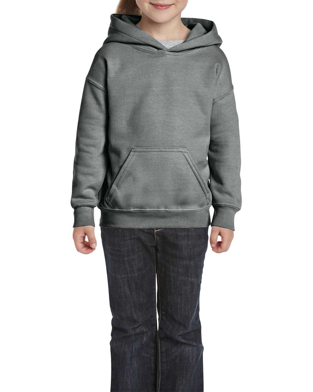 Gildan Heavy Blend™ Youth Hooded Sweatshirt mikina - šedá