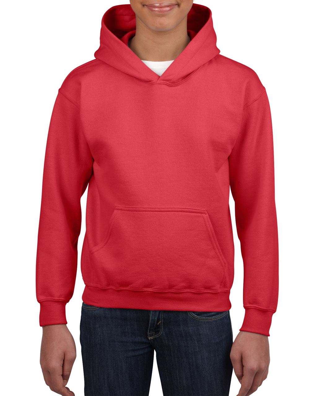 Gildan Heavy Blend™ Youth Hooded Sweatshirt - red