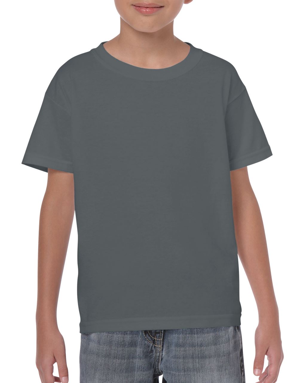 Gildan Heavy Cotton™ Youth T-shirt - Gildan Heavy Cotton™ Youth T-shirt - Charcoal