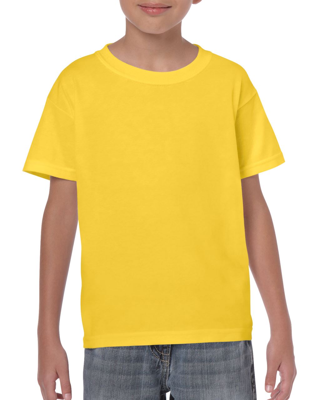 Gildan Heavy Cotton™ Youth T-shirt - žlutá