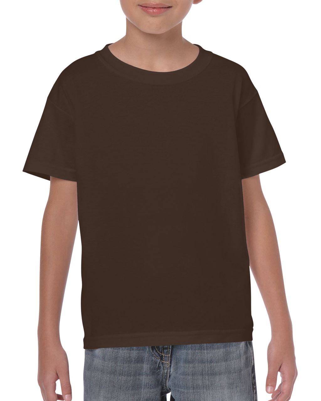 Gildan Heavy Cotton™ Youth T-shirt - Gildan Heavy Cotton™ Youth T-shirt - Dark Chocolate