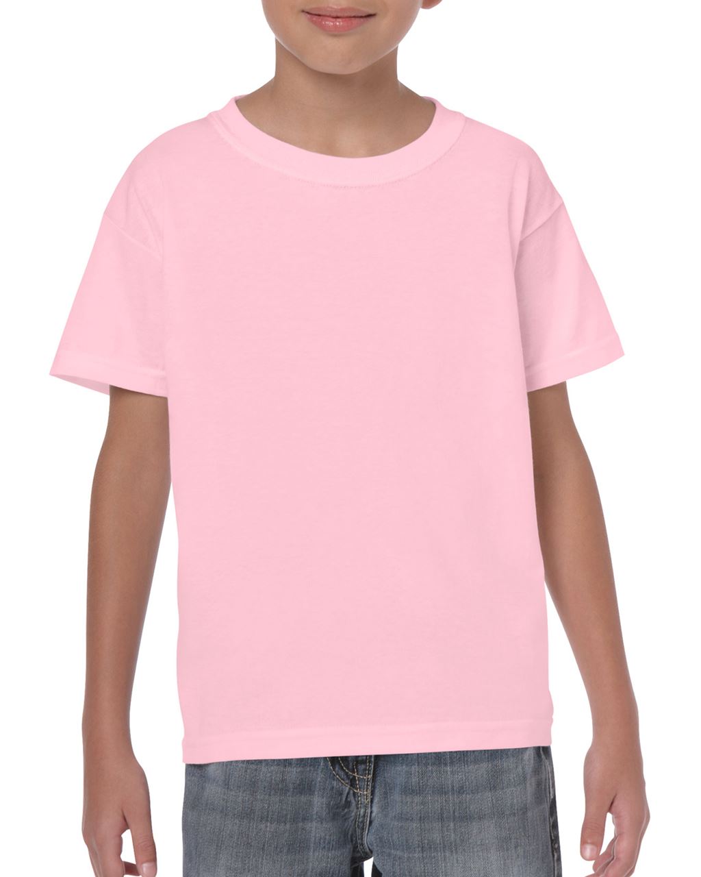 Gildan Heavy Cotton™ Youth T-shirt - Gildan Heavy Cotton™ Youth T-shirt - Light Pink