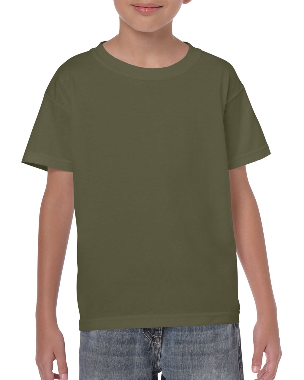 Gildan Heavy Cotton™ Youth T-shirt - Gildan Heavy Cotton™ Youth T-shirt - Military Green