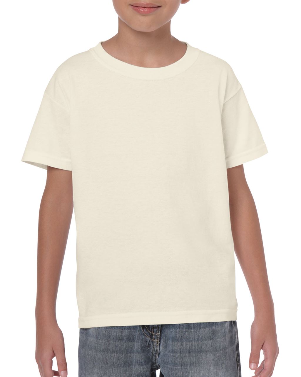 Gildan Heavy Cotton™ Youth T-shirt - Gildan Heavy Cotton™ Youth T-shirt - Natural