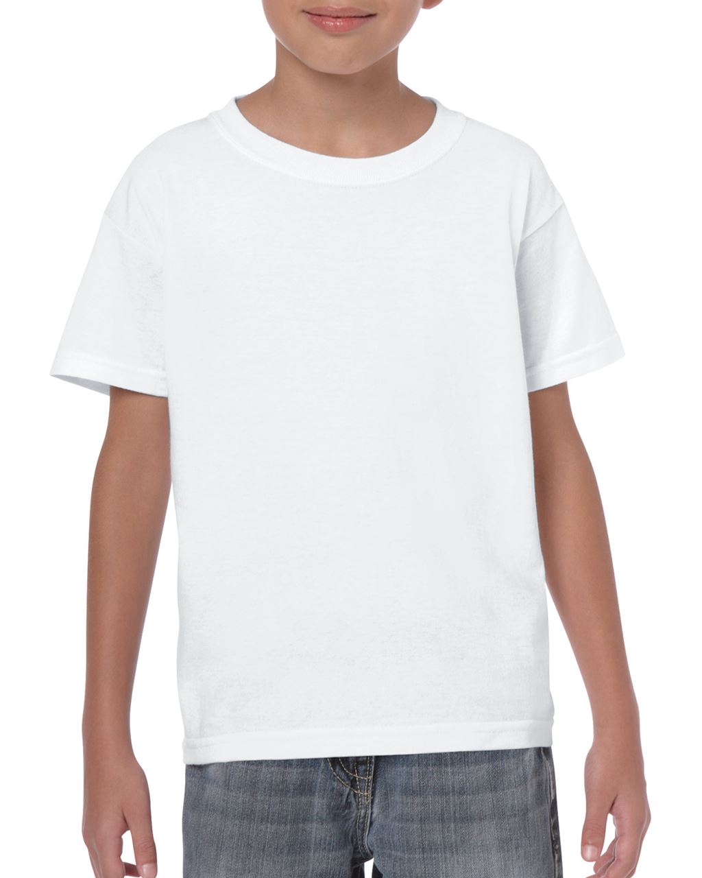 Gildan Heavy Cotton™ Youth T-shirt - bílá
