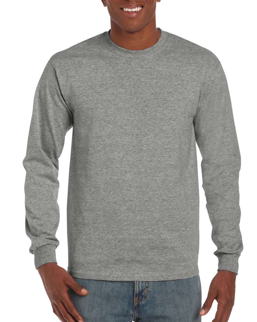 Gildan Hammer Adult Long Sleeve T-shirt - Gildan Hammer Adult Long Sleeve T-shirt - Graphite Heather