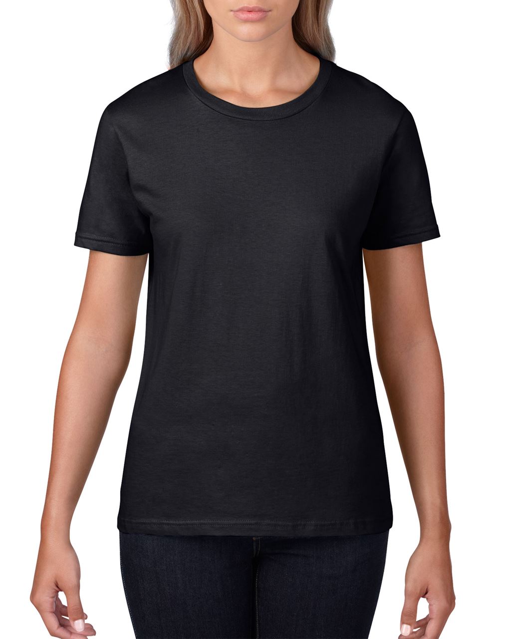 Gildan Premium Cotton® Ladies' T-shirt - černá