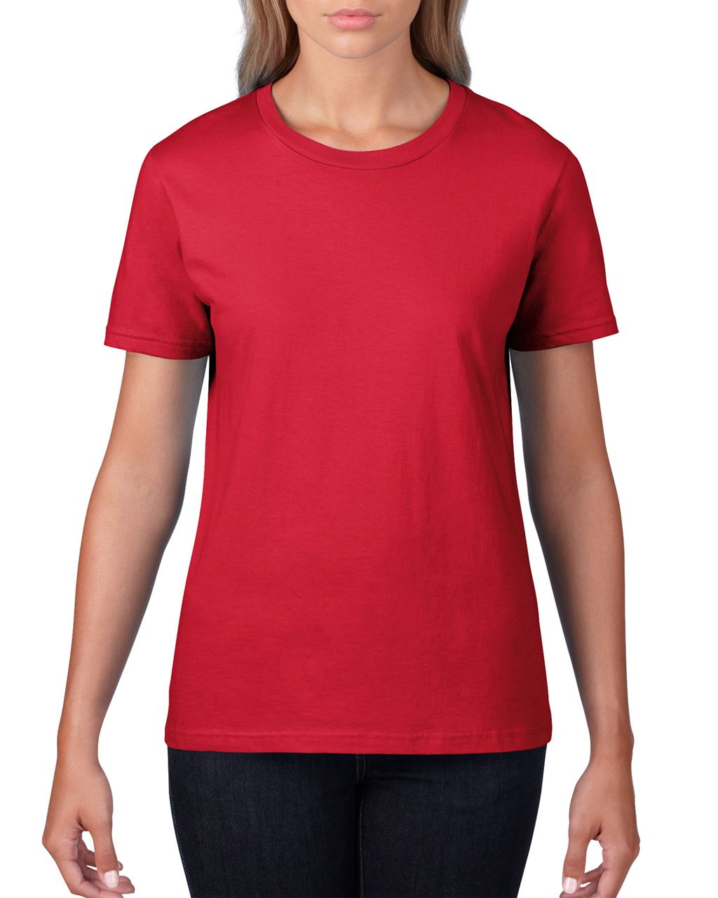 Gildan Premium Cotton® Ladies' T-shirt - červená