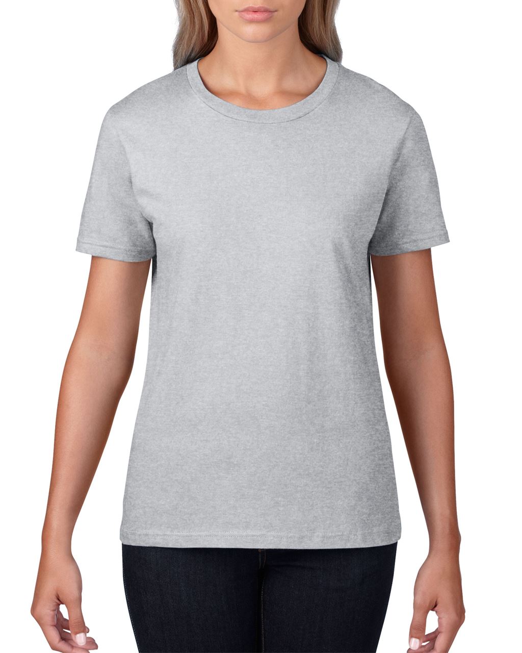 Gildan Premium Cotton® Ladies' T-shirt - šedá
