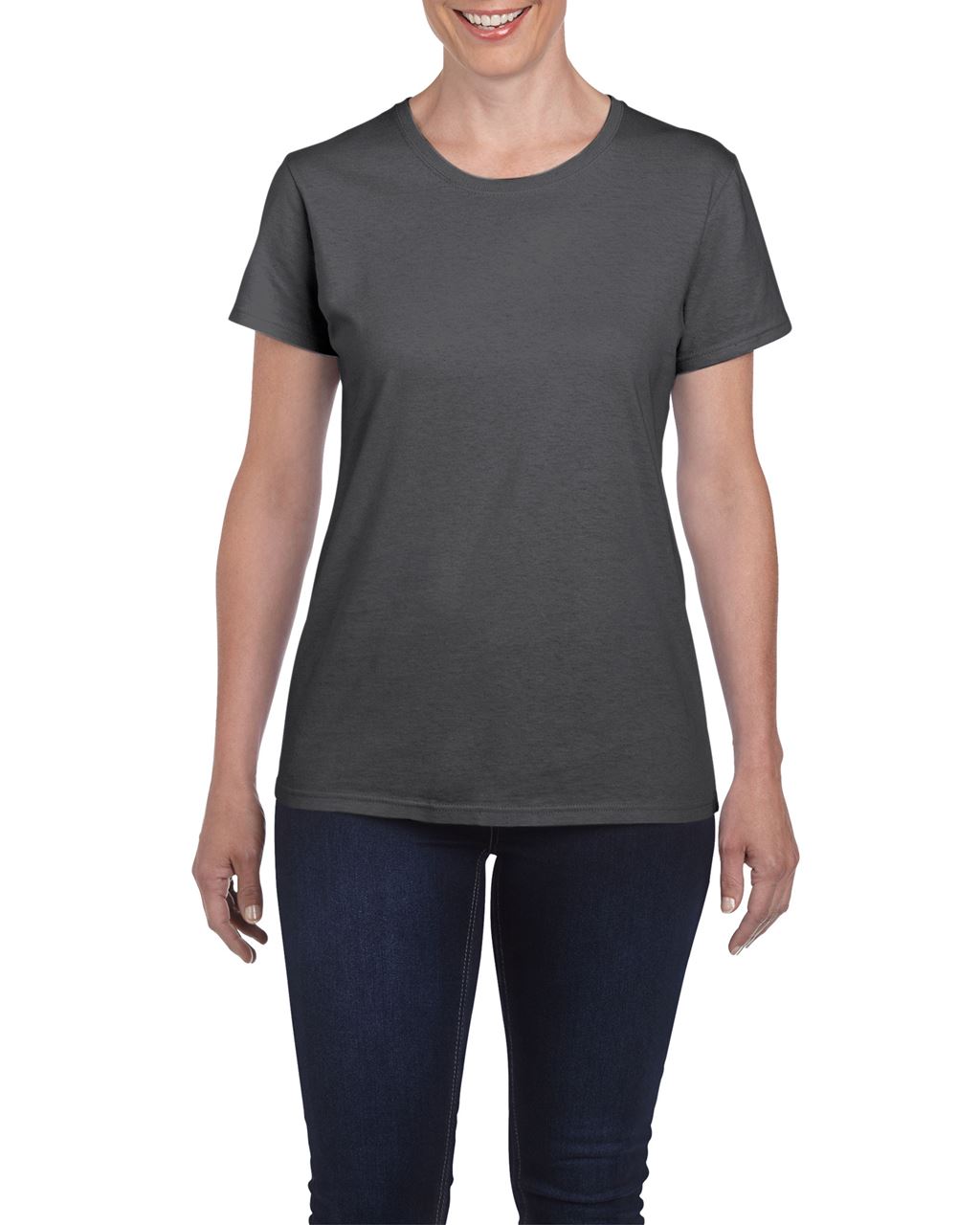 Gildan Heavy Cotton™  Ladies' T-shirt - šedá