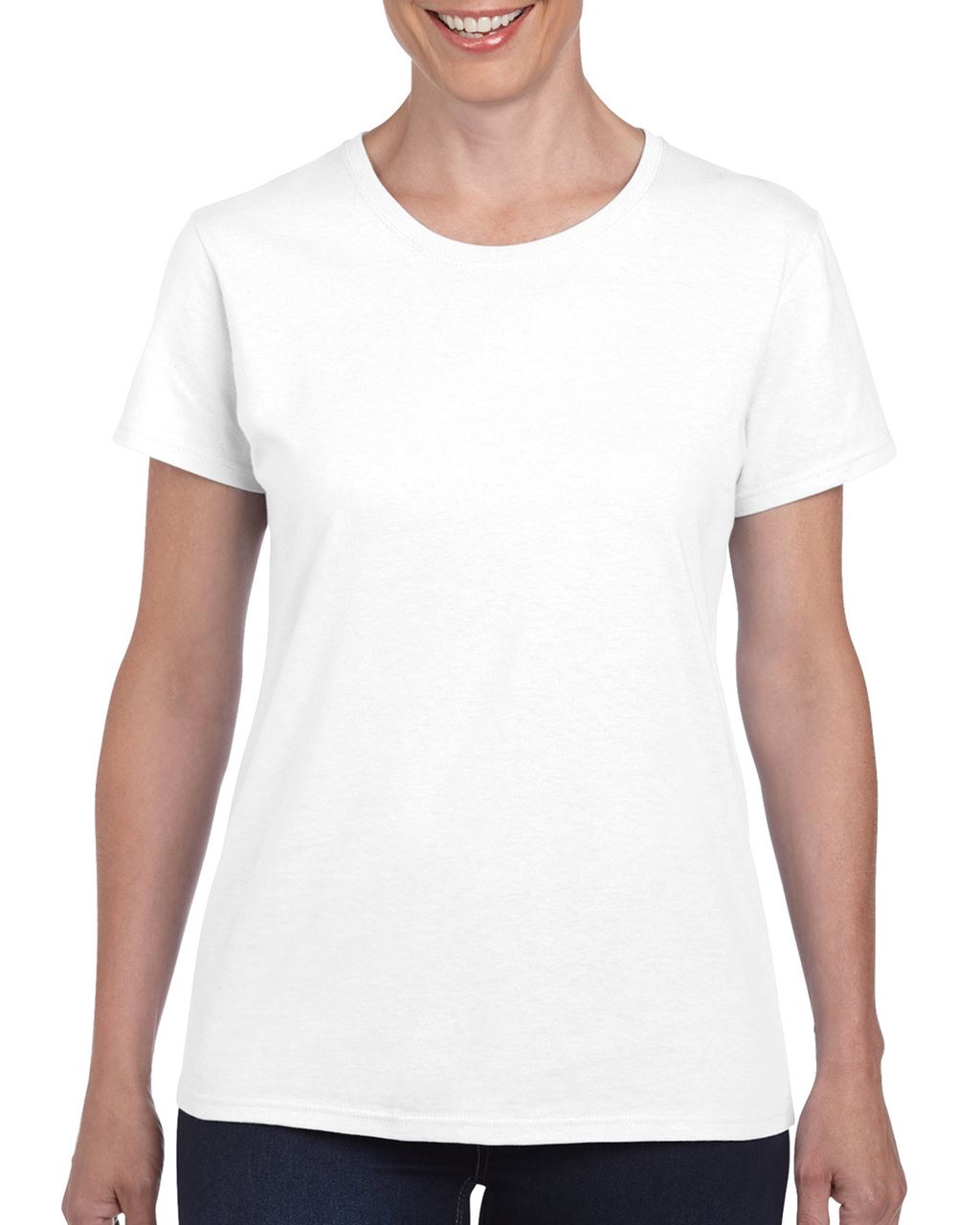 Gildan Heavy Cotton™  Ladies' T-shirt - bílá