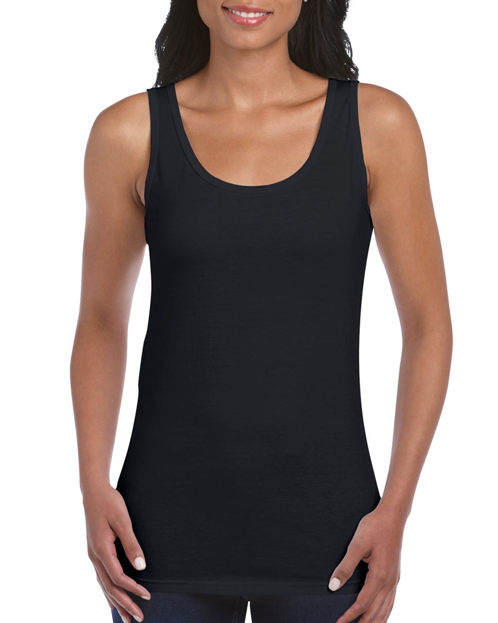 Gildan Softstyle® Ladies' Tank Top - Gildan Softstyle® Ladies' Tank Top - Black