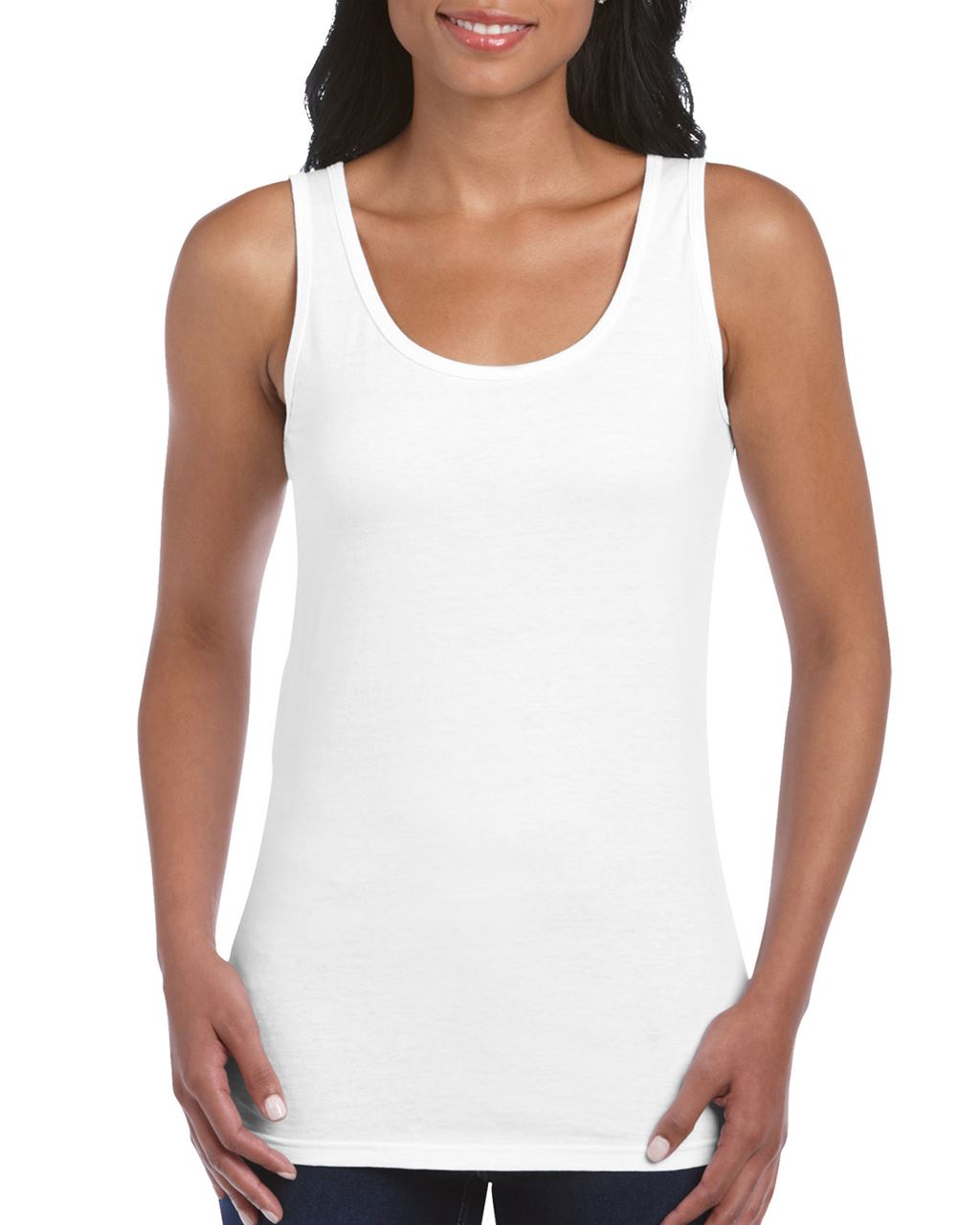 Gildan Softstyle® Ladies' Tank Top - biela