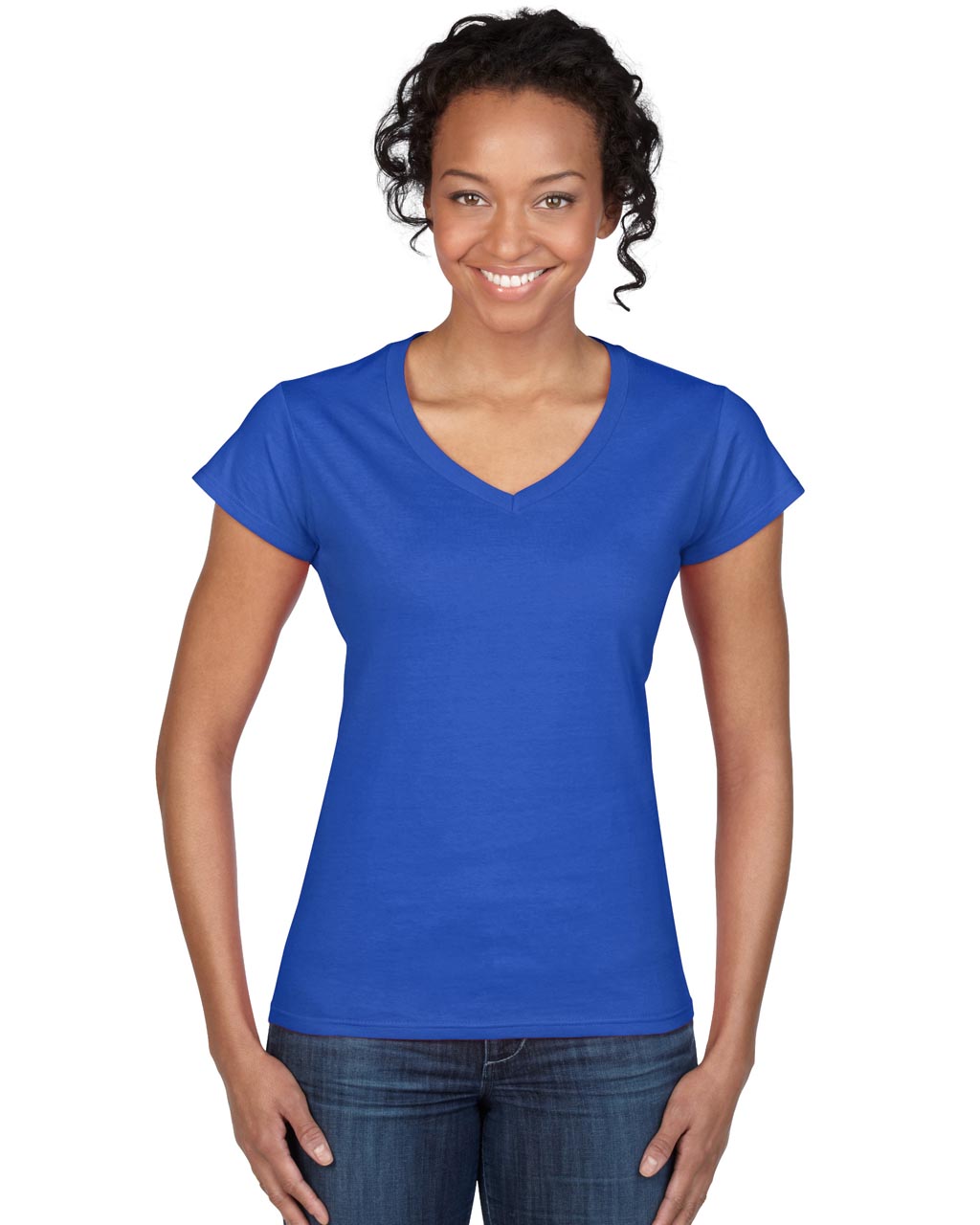 Gildan Softstyle® Ladies' V-neck T-shirt - Gildan Softstyle® Ladies' V-neck T-shirt - Royal