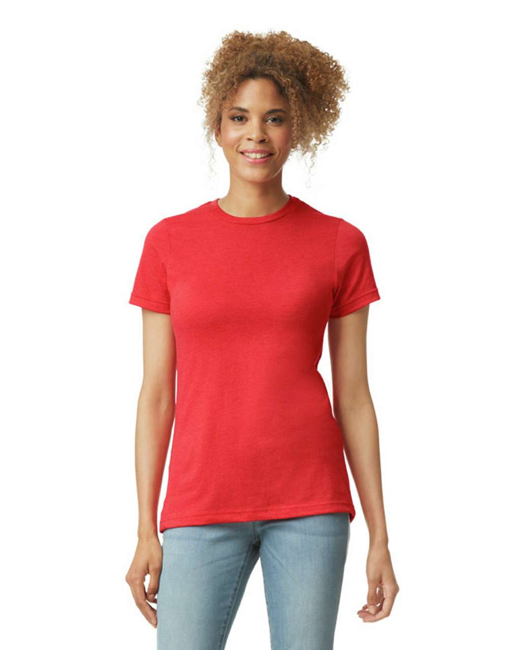 Gildan Softstyle® Cvc Women's T-shirt - červená