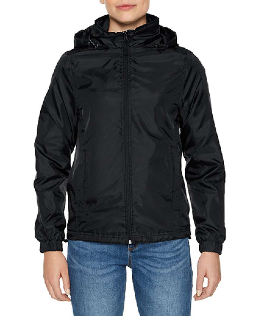 Gildan Hammer Ladies Windwear Jacket - Gildan Hammer Ladies Windwear Jacket - Black