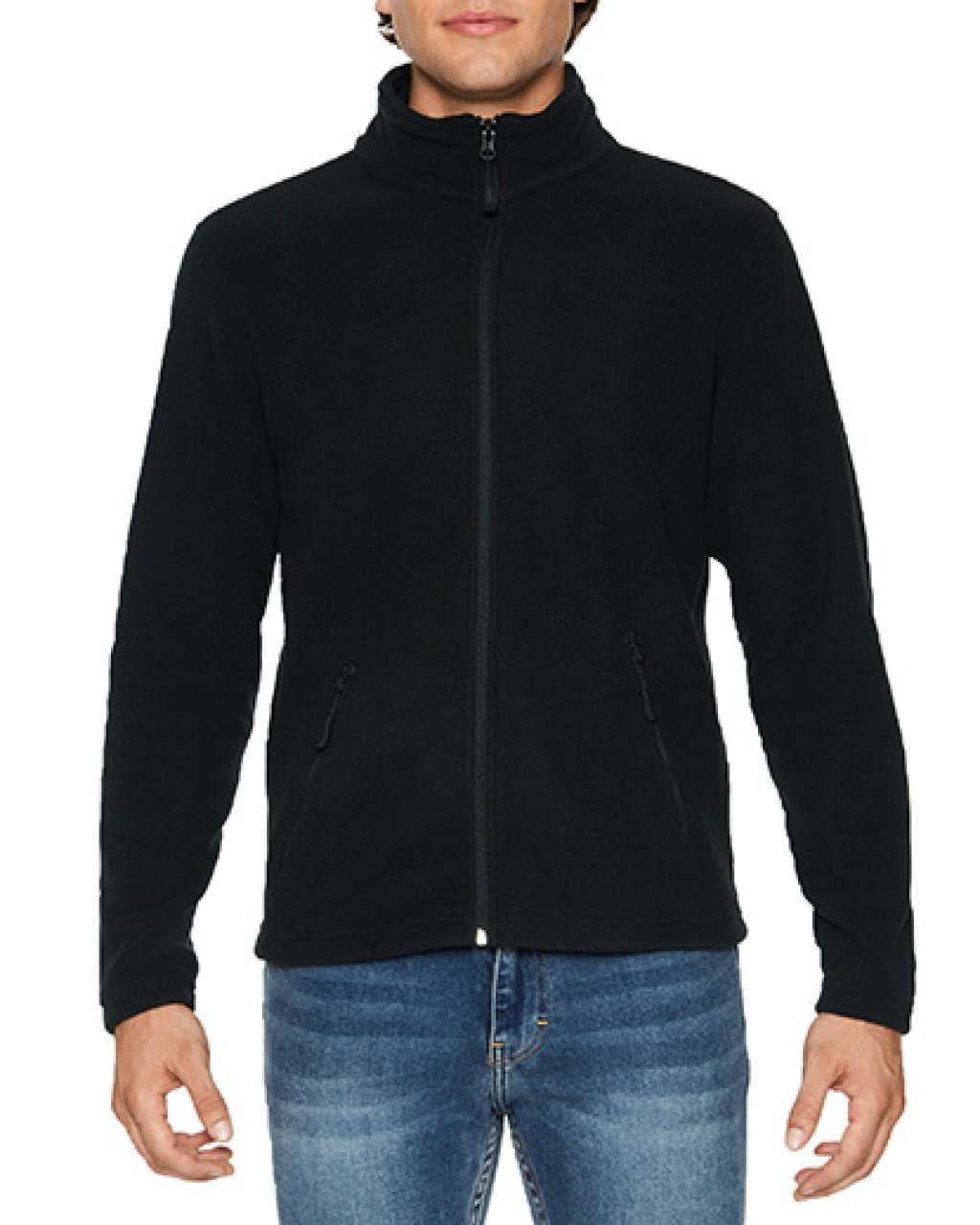Gildan Hammer Unisex Micro-fleece Jacket - černá