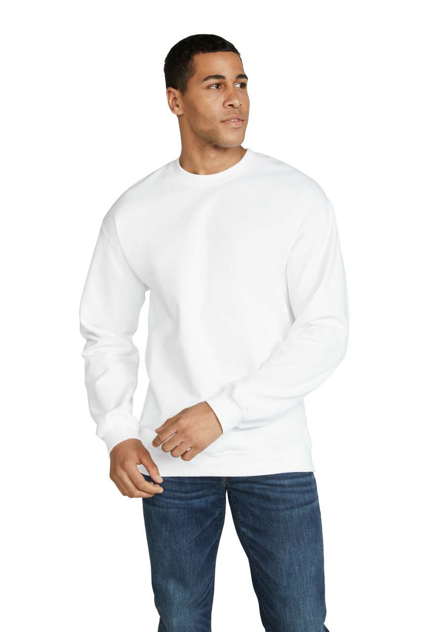 Gildan Softstyle® Midweight Fleece Adult Crewneck - Gildan Softstyle® Midweight Fleece Adult Crewneck - White