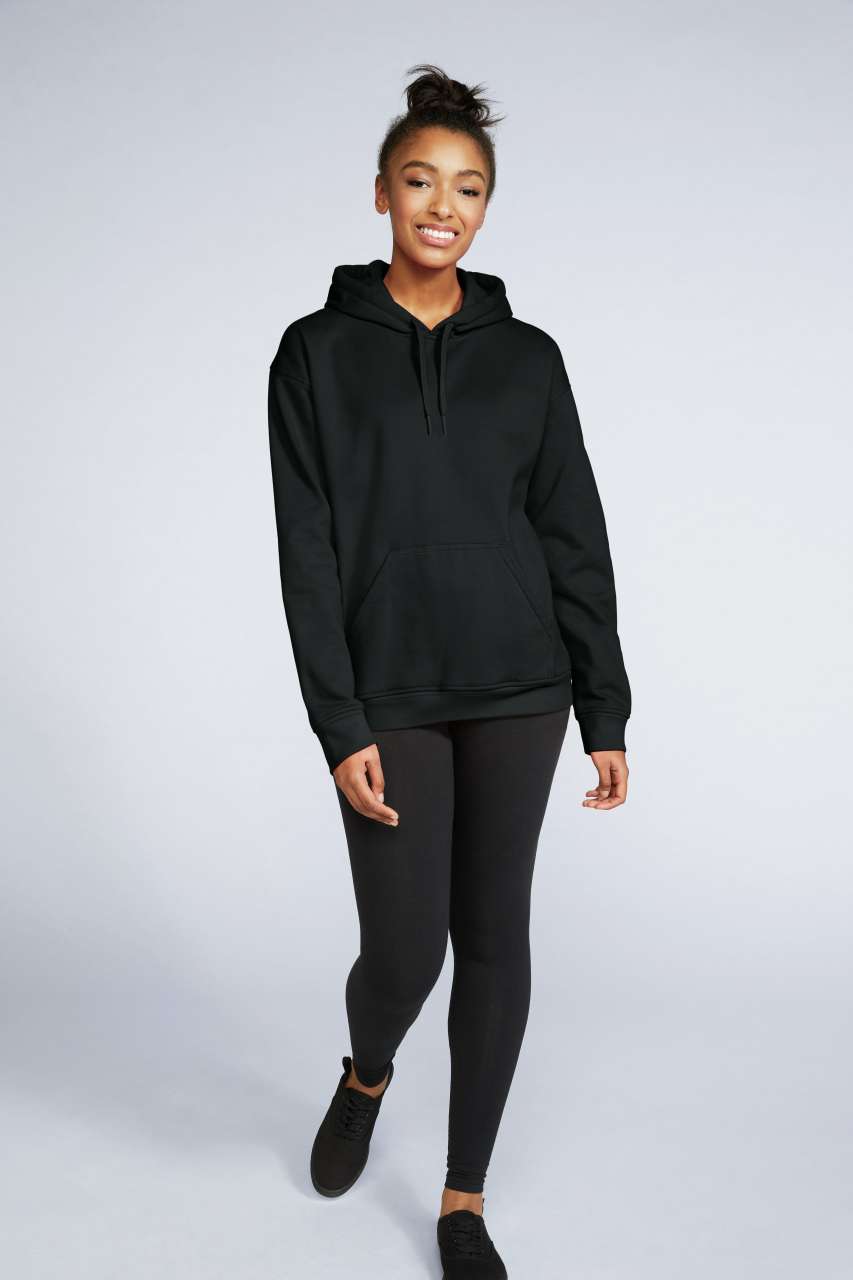 Gildan Softstyle® Midweight Fleece Adult Hoodie - black