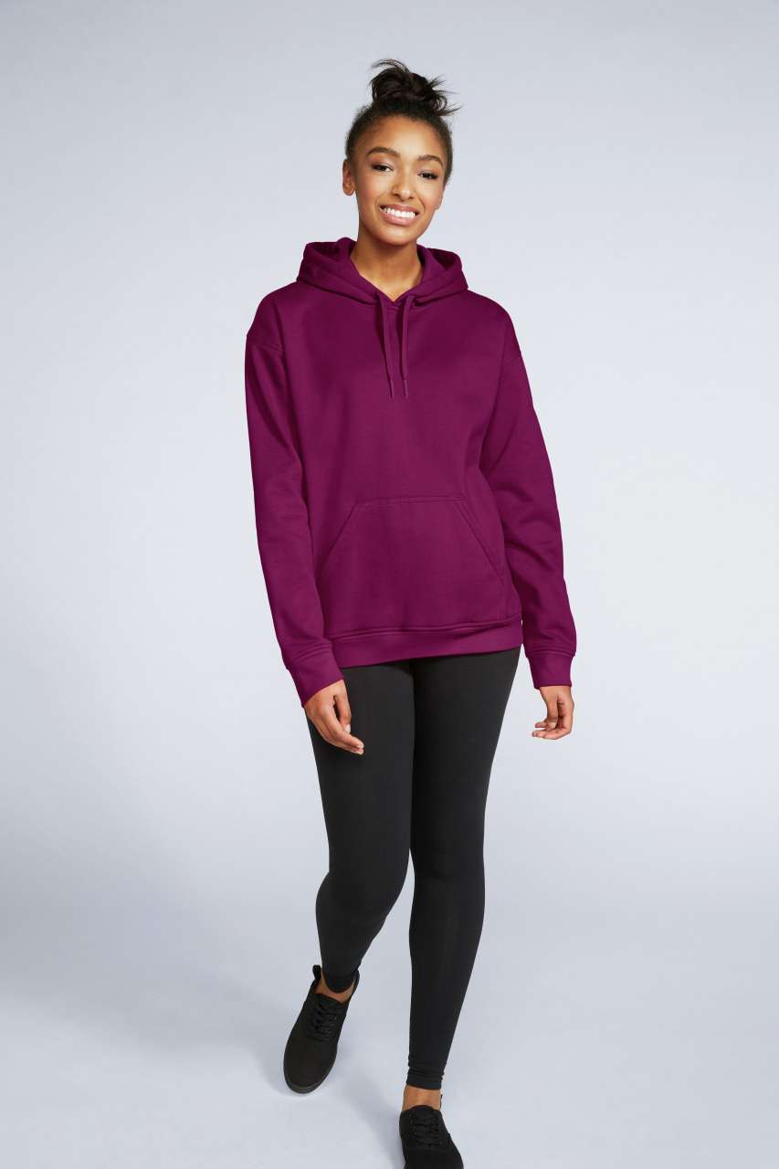 Gildan Softstyle® Midweight Fleece Adult Hoodie - červená