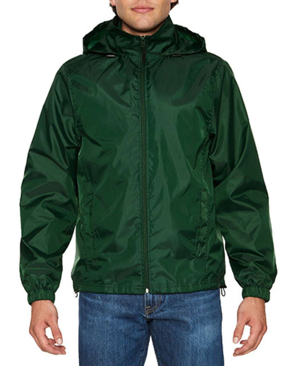 Gildan Hammer Unisex Windwear Jacket - Gildan Hammer Unisex Windwear Jacket - Forest Green