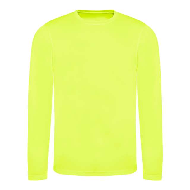 Just Cool Long Sleeve Cool T - Just Cool Long Sleeve Cool T - Safety Green