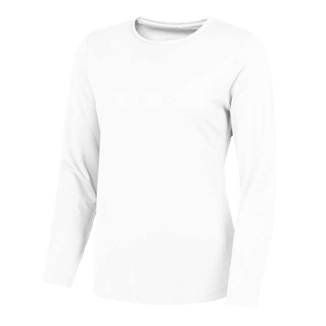 Just Cool Women's Long Sleeve Cool T - bílá