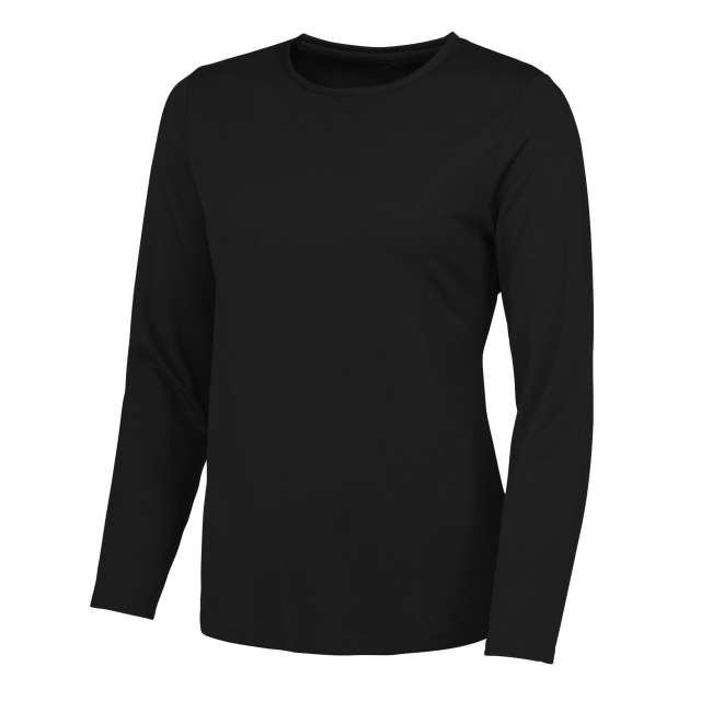 Just Cool Women's Long Sleeve Cool T - black