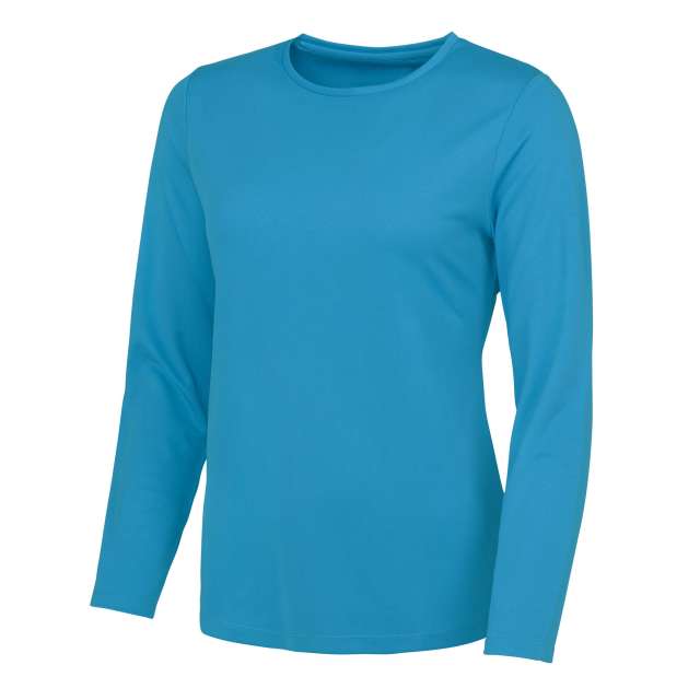 Just Cool Women's Long Sleeve Cool T - blue