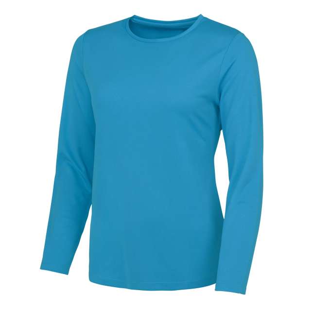 Just Cool Women's Long Sleeve Cool T - modrá