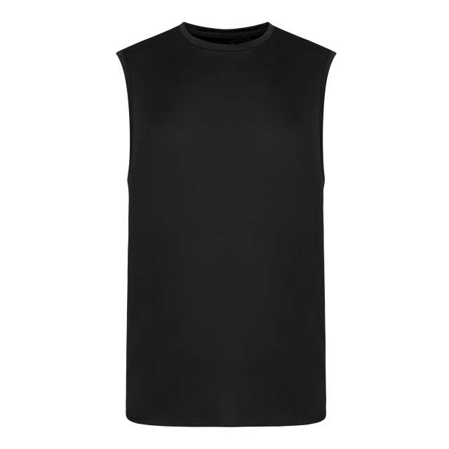 Just Cool Mens Cool Smooth Sports Vest - Just Cool Mens Cool Smooth Sports Vest - Black