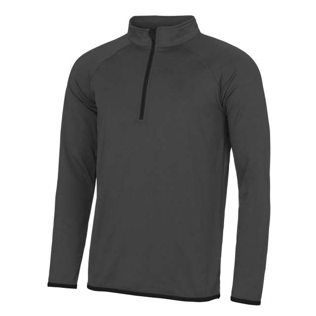 Just Cool Men's Cool 1/2 Zip Sweat - šedá