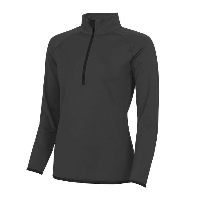 Just Cool Women's Cool 1/2 Zip Sweat - šedá