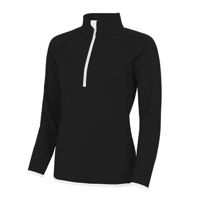 Just Cool Women's Cool 1/2 Zip Sweat - schwarz