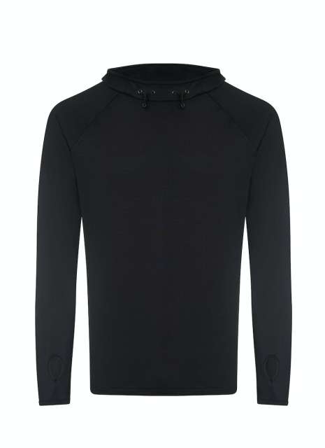 Just Cool Mens Cool Cowl Neck Top - black