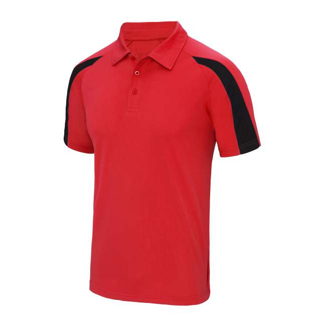 Just Cool Contrast Cool Polo - Just Cool Contrast Cool Polo - Cherry Red