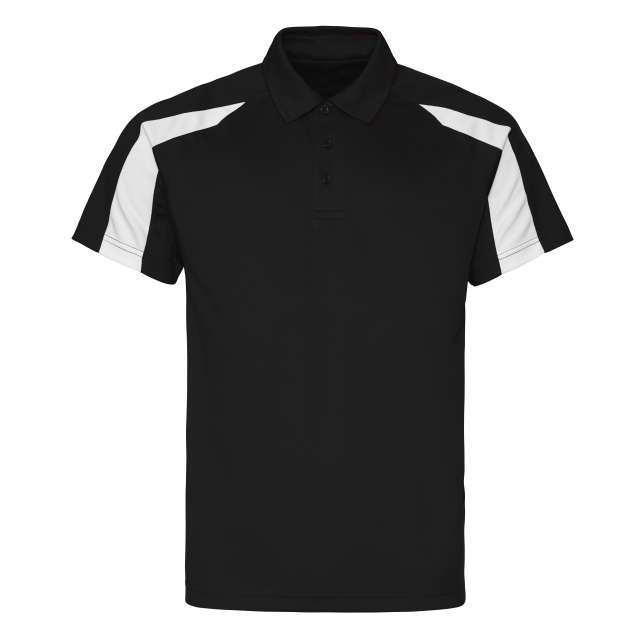 Just Cool Contrast Cool Polo - black