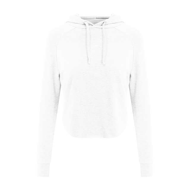 Just Cool Girlie Cross Back Hoodie - bílá