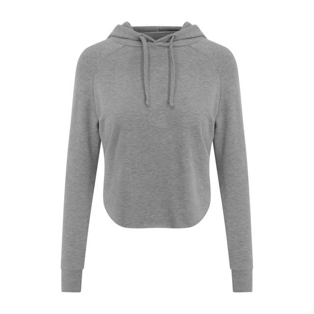 Just Cool Girlie Cross Back Hoodie - šedá