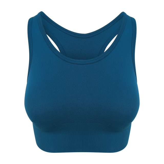 Just Cool Women's Cool Seamless Crop Top - modrá