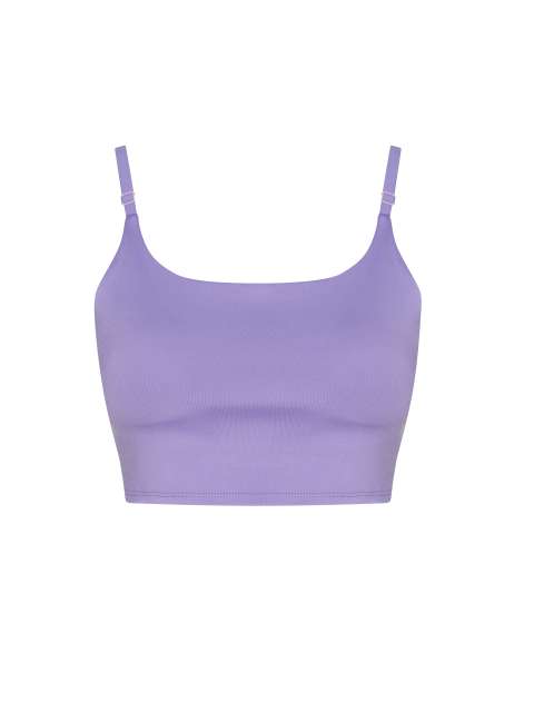 Purple Non-Padded Cups Recycled Polyester Sports Bras.