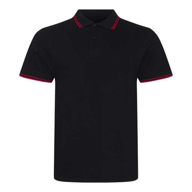 Just Polos Stretch Tipped Polo - schwarz