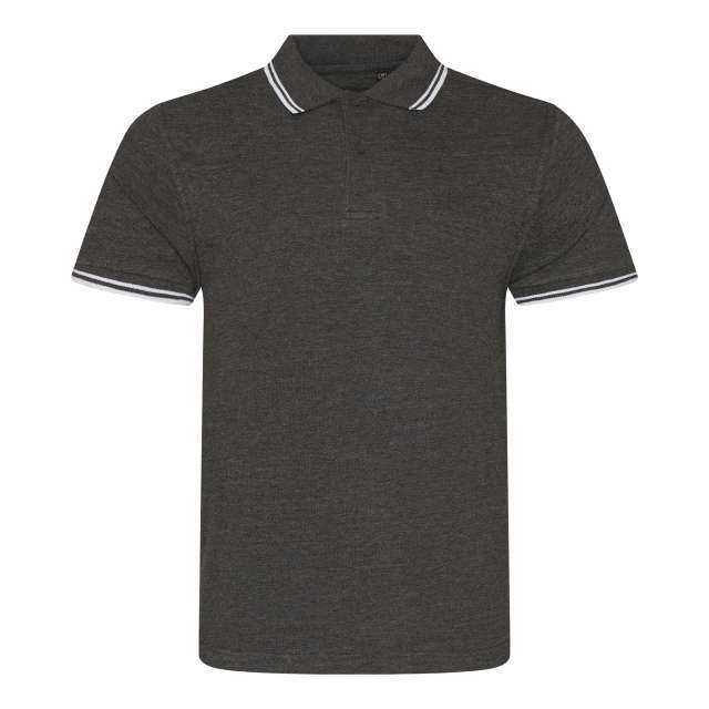 Just Polos Stretch Tipped Polo - Just Polos Stretch Tipped Polo - Charcoal